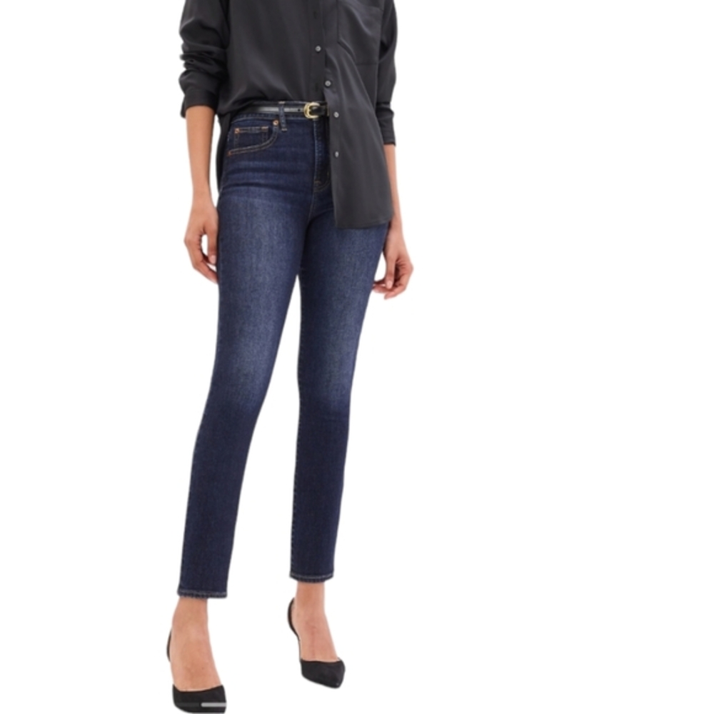 Gap True Skinny Jeans Women's Size 27 P Medium Wash‎ Blue Denim Mid Rise Stretch